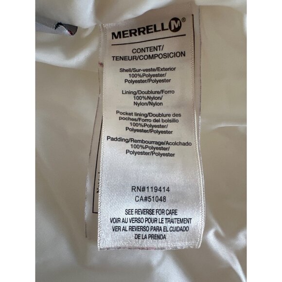 Merrell Womens Select Dry Quilted Jacket XL Polyester Nylon White - Picture 4 of 6